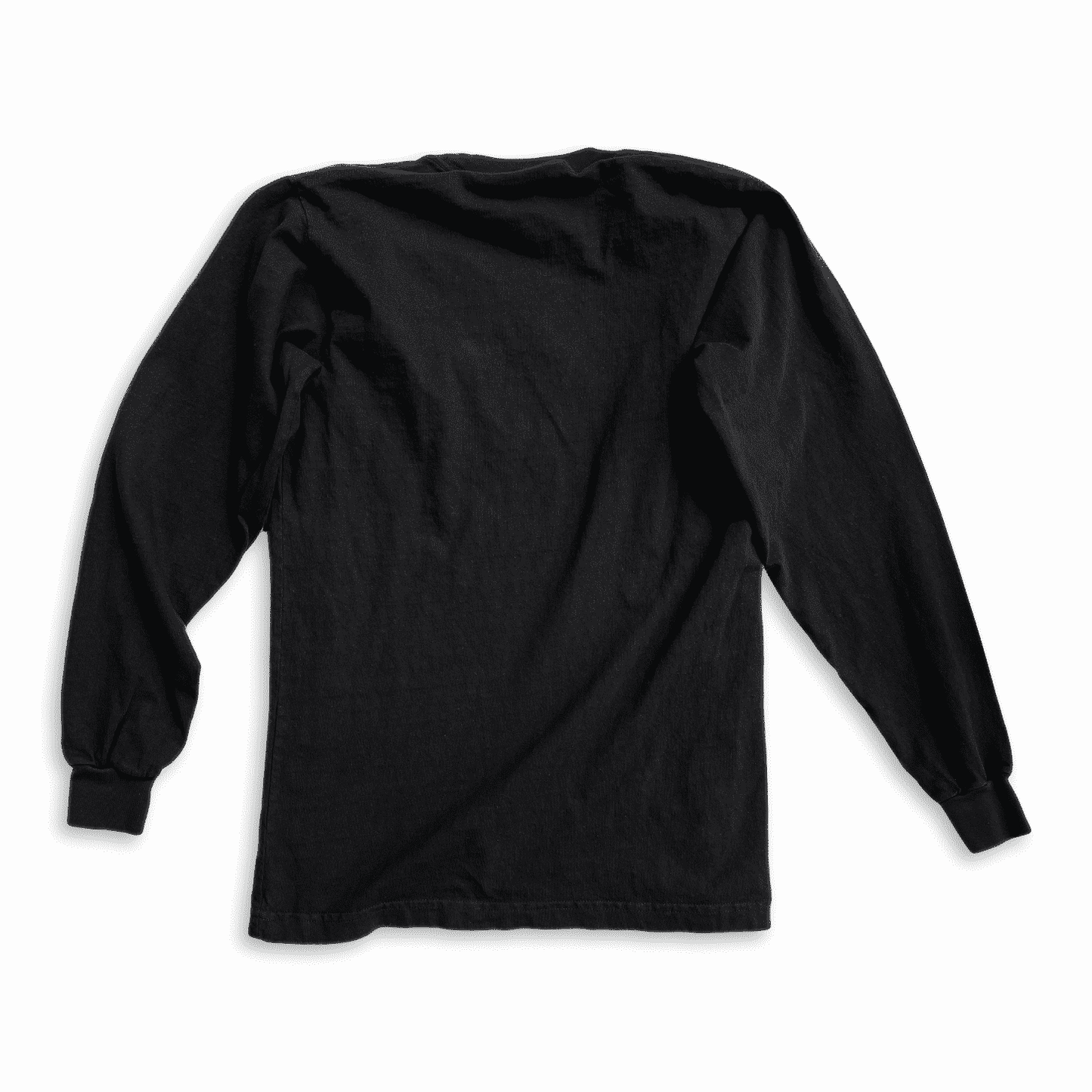 Recycled Cotton Long Sleeve T-Shirt in Black with Campfire Audio Color Block Logo Tag