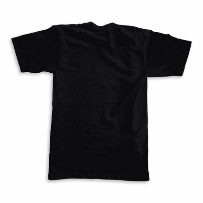 Recycled Cotton Short Sleeve T-Shirt in Black with Campfire Audio Color Block Logo Tag